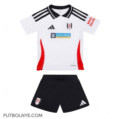 Camiseta Fulham Primera Equipación para niños 2024-25 manga corta (+ pantalones cortos)